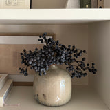 Blueberries in a Glazed Textured Cream Vase Rtfact Flowers 