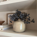 Blueberries in a Glazed Textured Cream Vase Rtfact Flowers 
