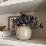 Blueberries in a Glazed Textured Cream Vase Rtfact Flowers 