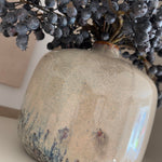 Blueberries in a Glazed Textured Cream Vase Rtfact Flowers 