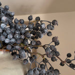 Blueberries in a Glazed Textured Cream Vase Rtfact Flowers 