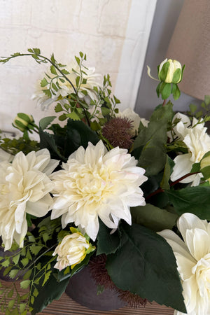 Dahlias in a Rustic Brown pot RTFact Flowers 