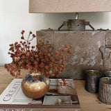 Gypsophilia in a Bronze Grey Vase RTfact Flowers 