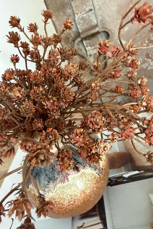 Gypsophilia in a Bronze Grey Vase RTfact Flowers 