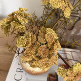 Decorative arrangement of flowers on a book with a blurred background