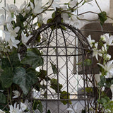 Zephyranthes, Ivy and Twig Decorated Cage