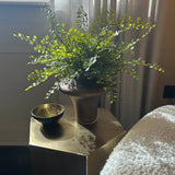 Maidenhair Fern in a Amber Bronze Glass Vase RTfact Flowers 
