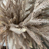 Fern Spray (Taupe) in a Sand Finish Glass Vase RTfact Flowers 