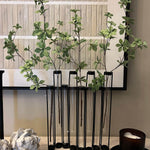 Test Tube Vases with Enkianthus Branch RTfact Flowers 