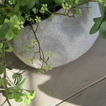 Enkianthus, Queen Anne's Lace and Twigs in a Grey Sandstone effect Bowl RTfact Flowers 