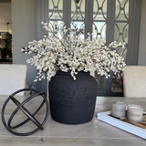 Berries in a Rustic Dark Brown Stone Pot RTfact Flowers 