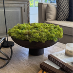Curly Moss in a Brown Footed Stone Bowl RTfact Flowers 