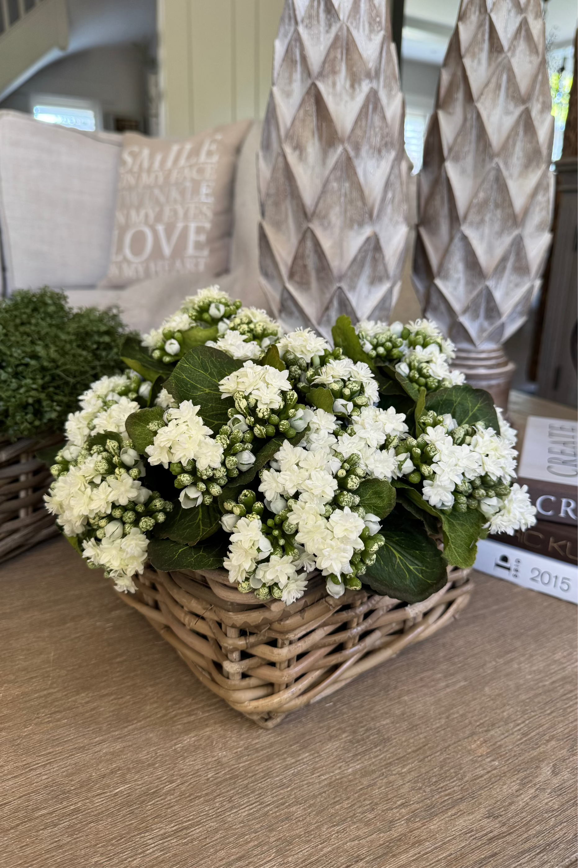 Kalanchoe Bell in a Square Basket RTfact Flowers 