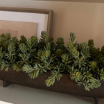 Mini Spiky Succulents in a Hand Painted Bronze Boat RTfact Flowers 