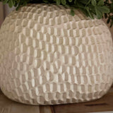 Teabush in a Cream Dimpled Vase