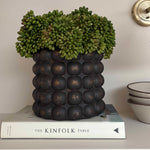 Green Berry in a Handpainted Bobble Vase RTfact Flowers 