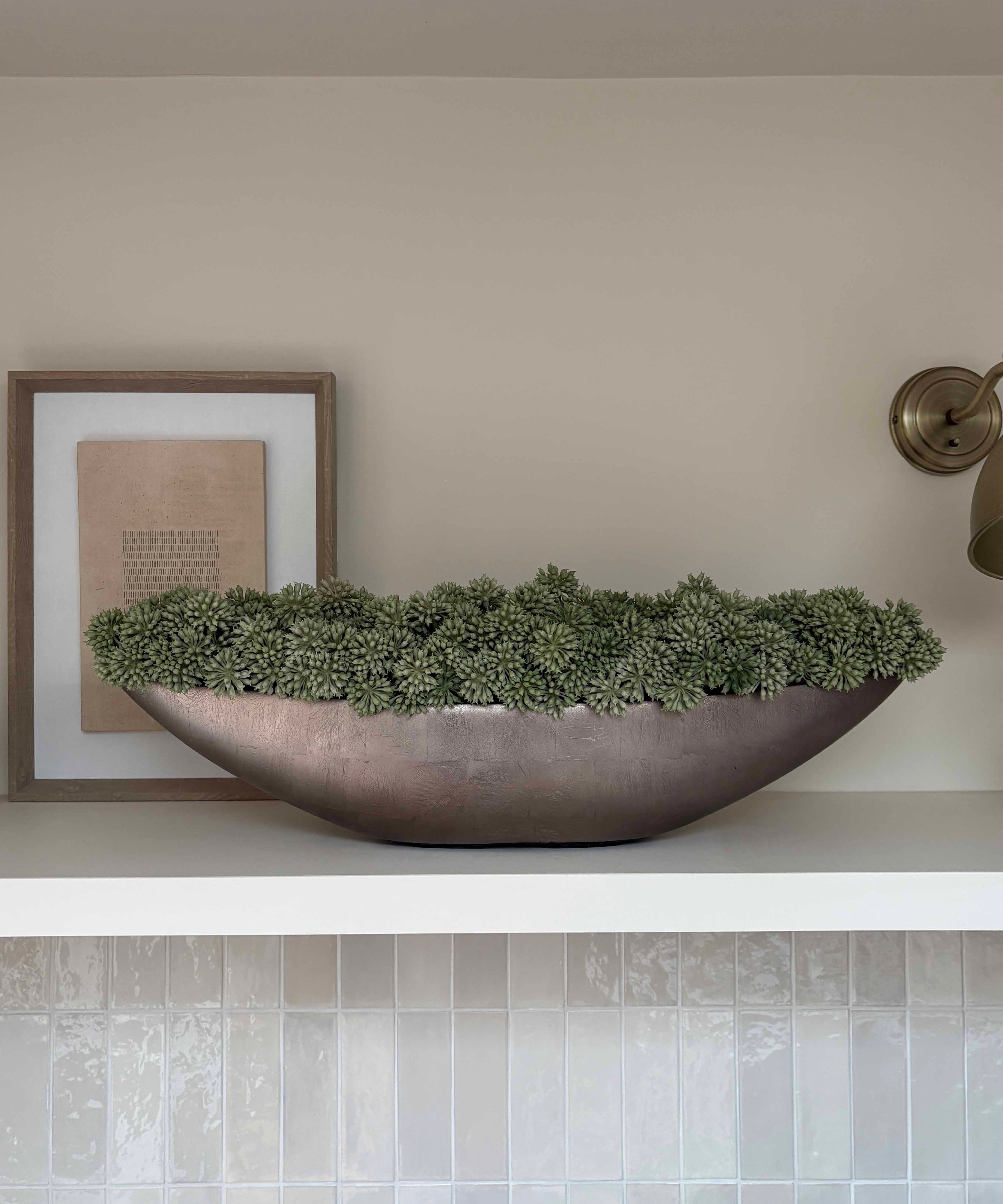 Angelica in a Bronze Lacquered Boat RTfact Flowers 