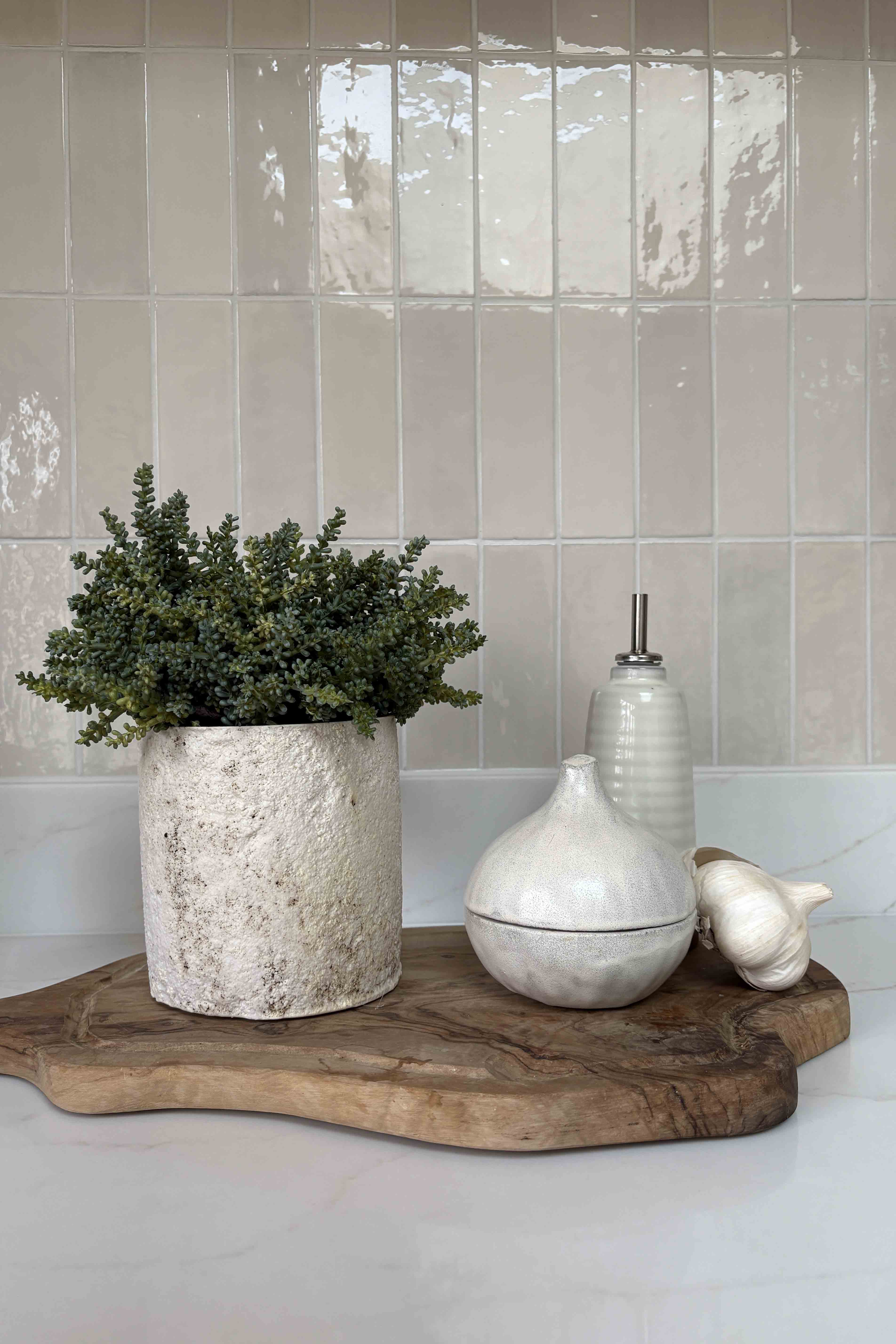 Mini Plant in a Pale Stone Pot RTfact Flowers 