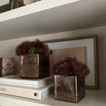 Pine Spray in a Bronze Cube RTfact Flowers 