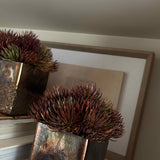 Pine Spray in a Bronze Cube RTfact Flowers 