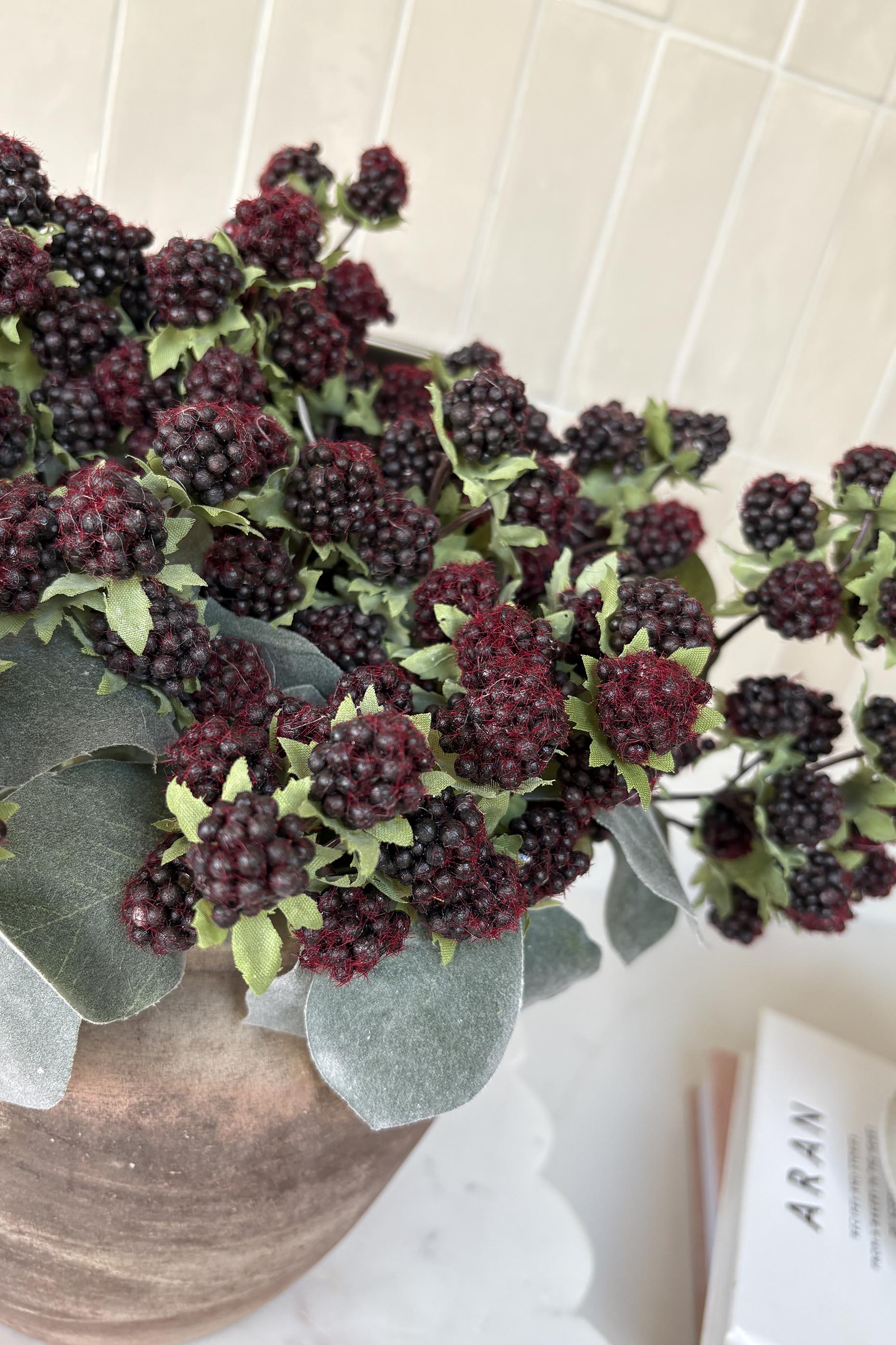 Mulberry in a Terracotta Pot RTfact Flowers 