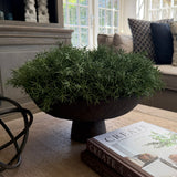 Vanilla Bush in a Brown Metal Footed Bowl