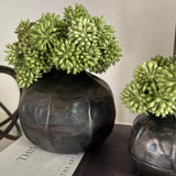 Angelica in a Ridged Metal Vase