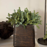 Mini Plant in a Handpainted Bronze Vase