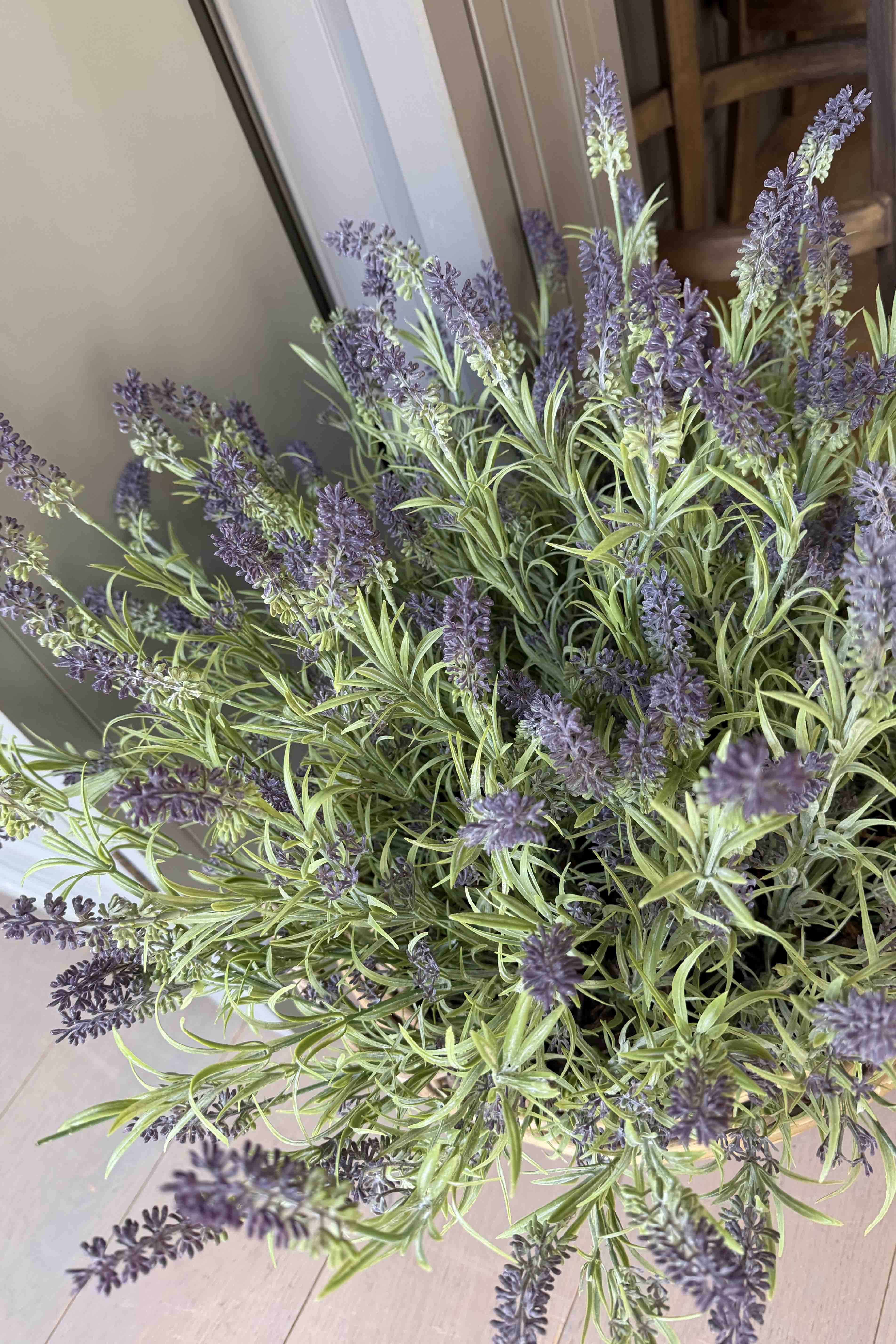 Lavender in a Wicker Basket RTfact Flowers 