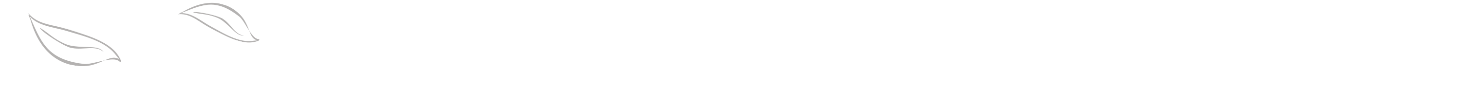 Decorative line art of leaves on a white background