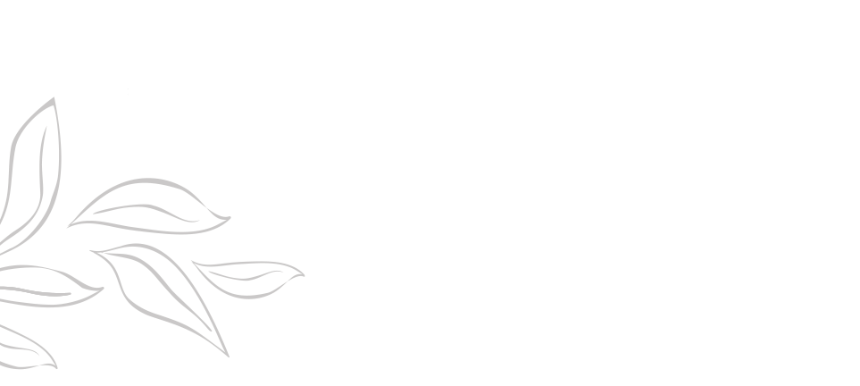 White background with black leaf outlines