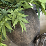 Maple Leaf in a Rustic Sandstone Pot RTfact Flowers 