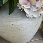 Rose, Hydrangea and Astrantia in Rustic Light Stone Colour Vase RTfact Flowers 