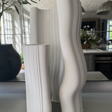 White Ceramic 'Half Moon' Vase - Tall RTfact Flowers 