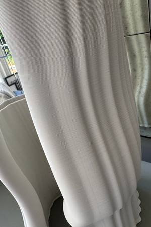 White Ceramic 'Half Moon' Vase - Tall
