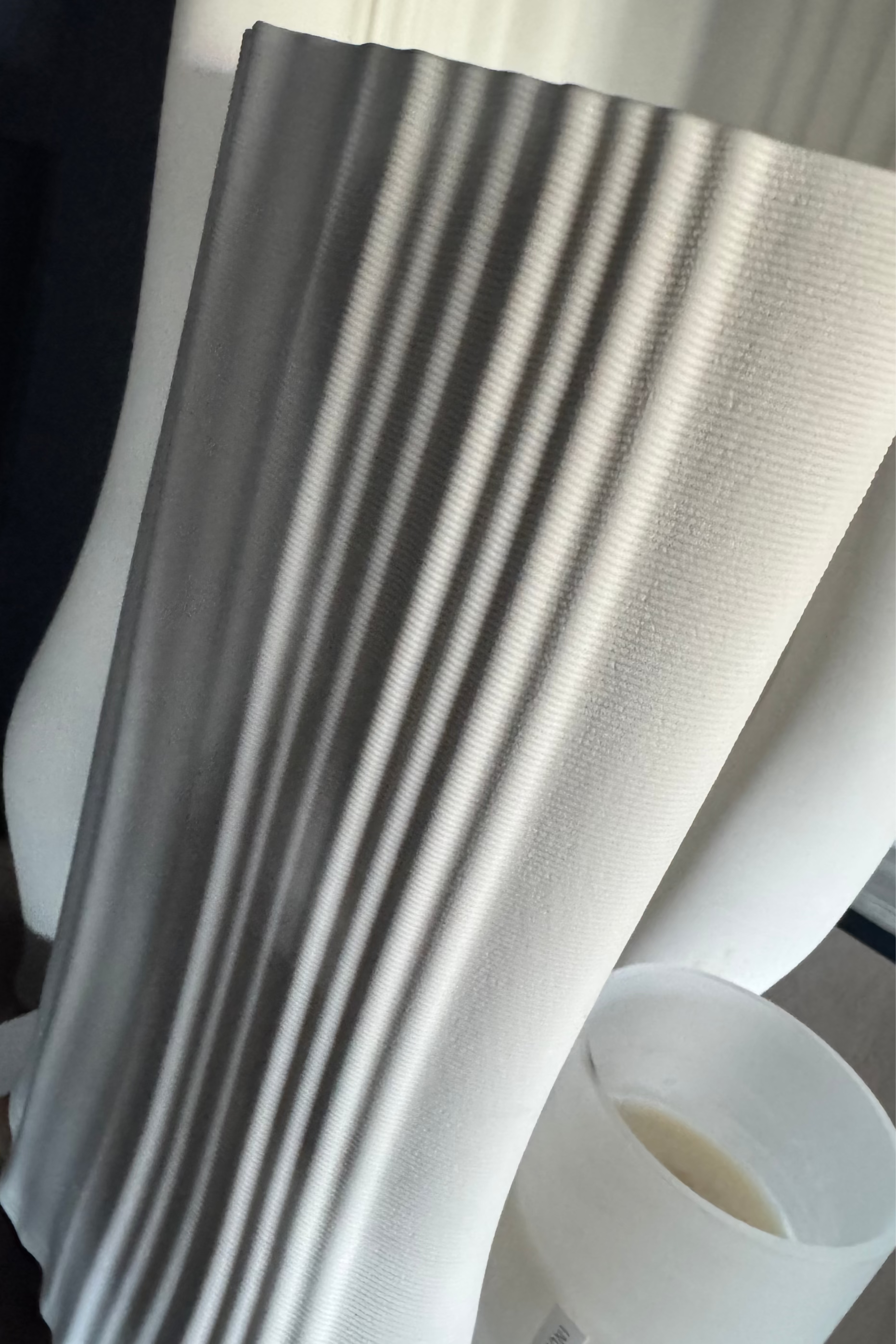 White Ceramic 'Half Moon' Vase - Tall RTfact Flowers 