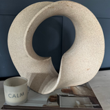 Abstract 'Wave' Ornament - Taupe RTfact Flowers 