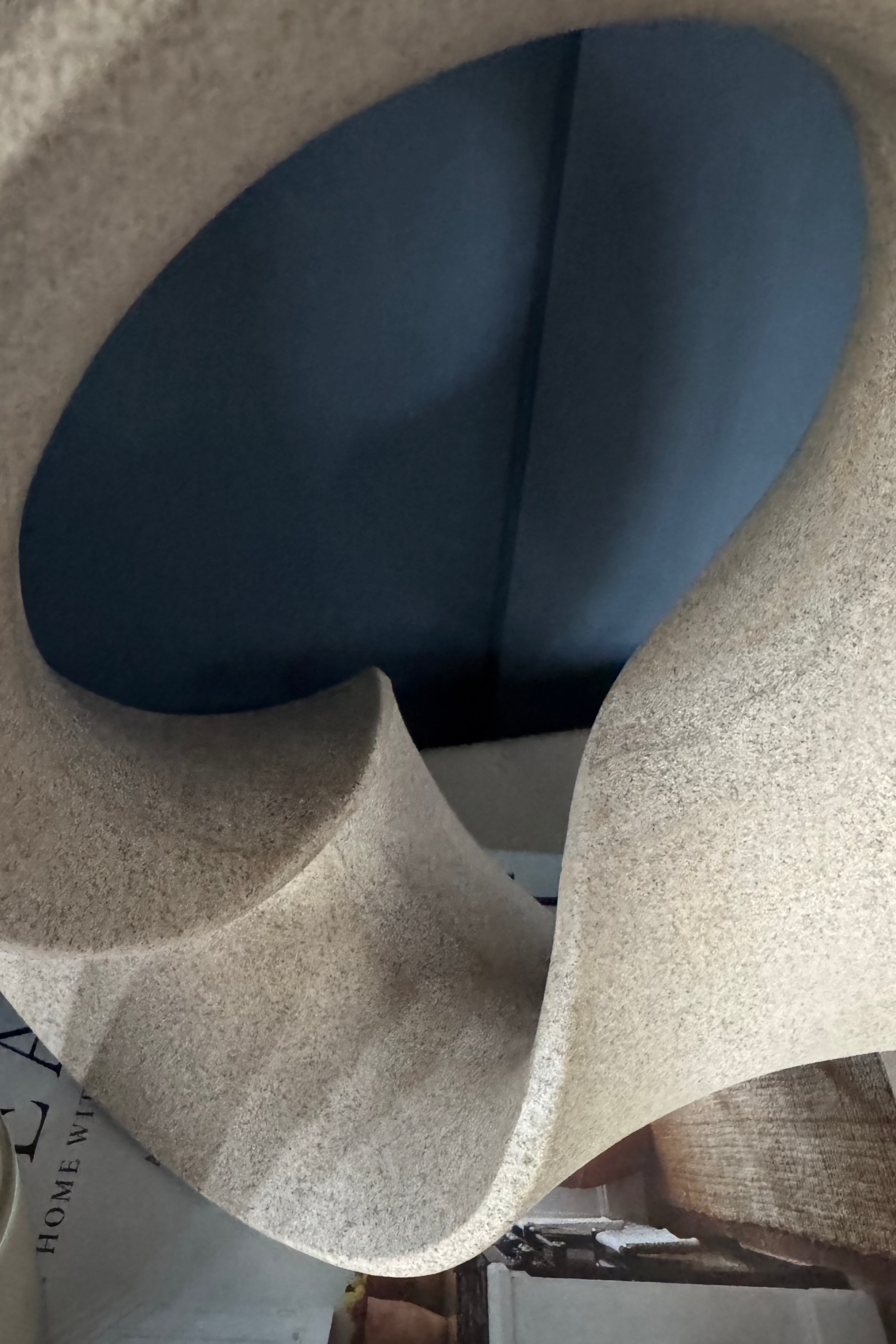 Abstract 'Wave' Ornament - Taupe RTfact Flowers 