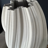 White Ceramic 'Star' Vase RTfact Flowers 
