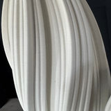 White Ceramic 'Star' Vase RTfact Flowers 
