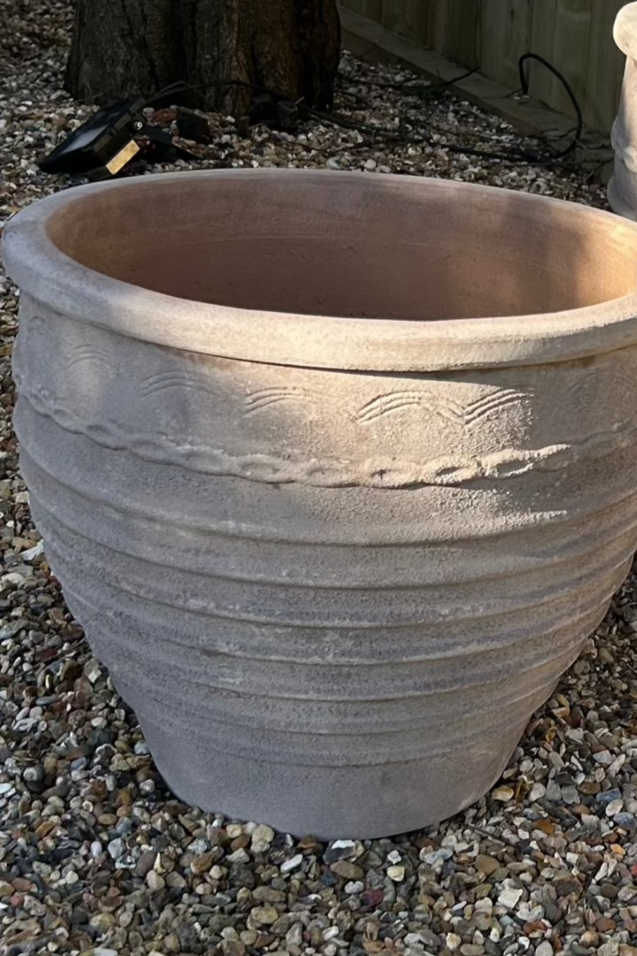 Antique Terracotta Pots with Rib Detail RTfact Flowers 