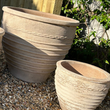 Antique Terracotta Pots with Rib Detail RTfact Flowers 