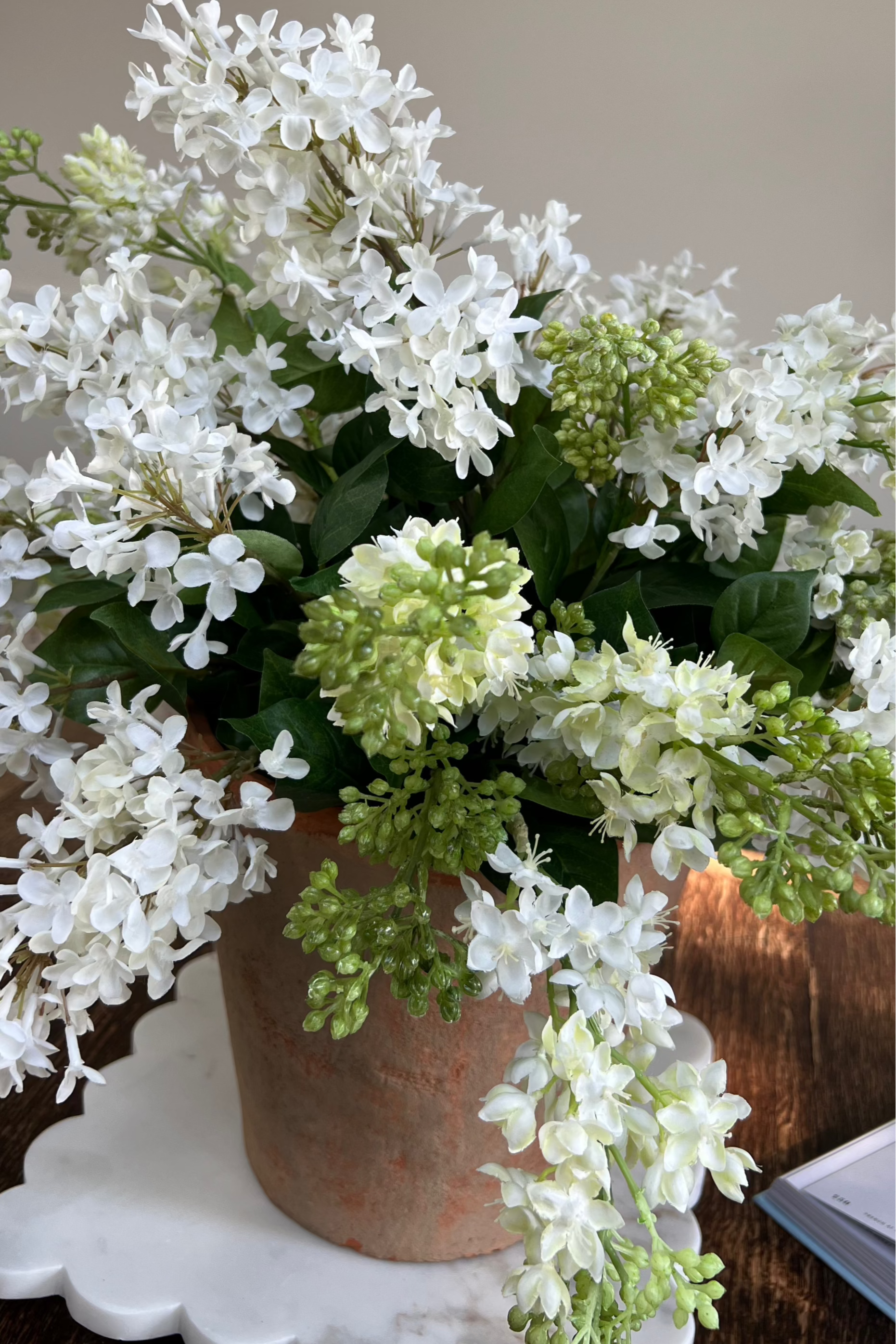 Lilac in a Terracotta Pot RTfact Flowers 