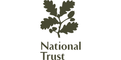 National Trust logo with green leaf design on a white background