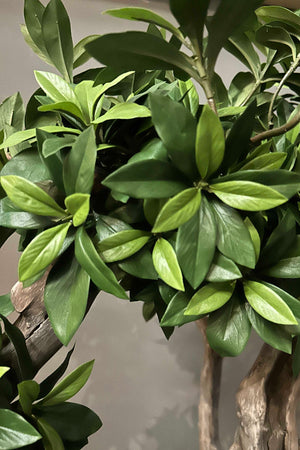 Artificial Bonsai Tree in a Gold Planter