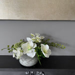Hellebore and Angelica in a Grey Mottled Vase RTfact Flowers 