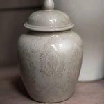 White Ceramic Ginger Jars RTfact Flowers 