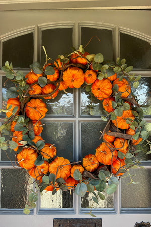 Pumpkin and Eucalyptus Wreath