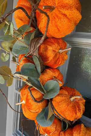 Pumpkin and Eucalyptus Wreath