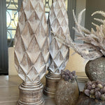 Tall Wooden Pine Cone RTfact Flowers 